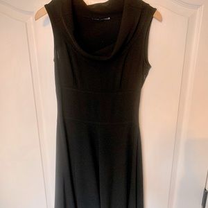 Antonio Melani Black Sleeveless Cowl Neck Dress